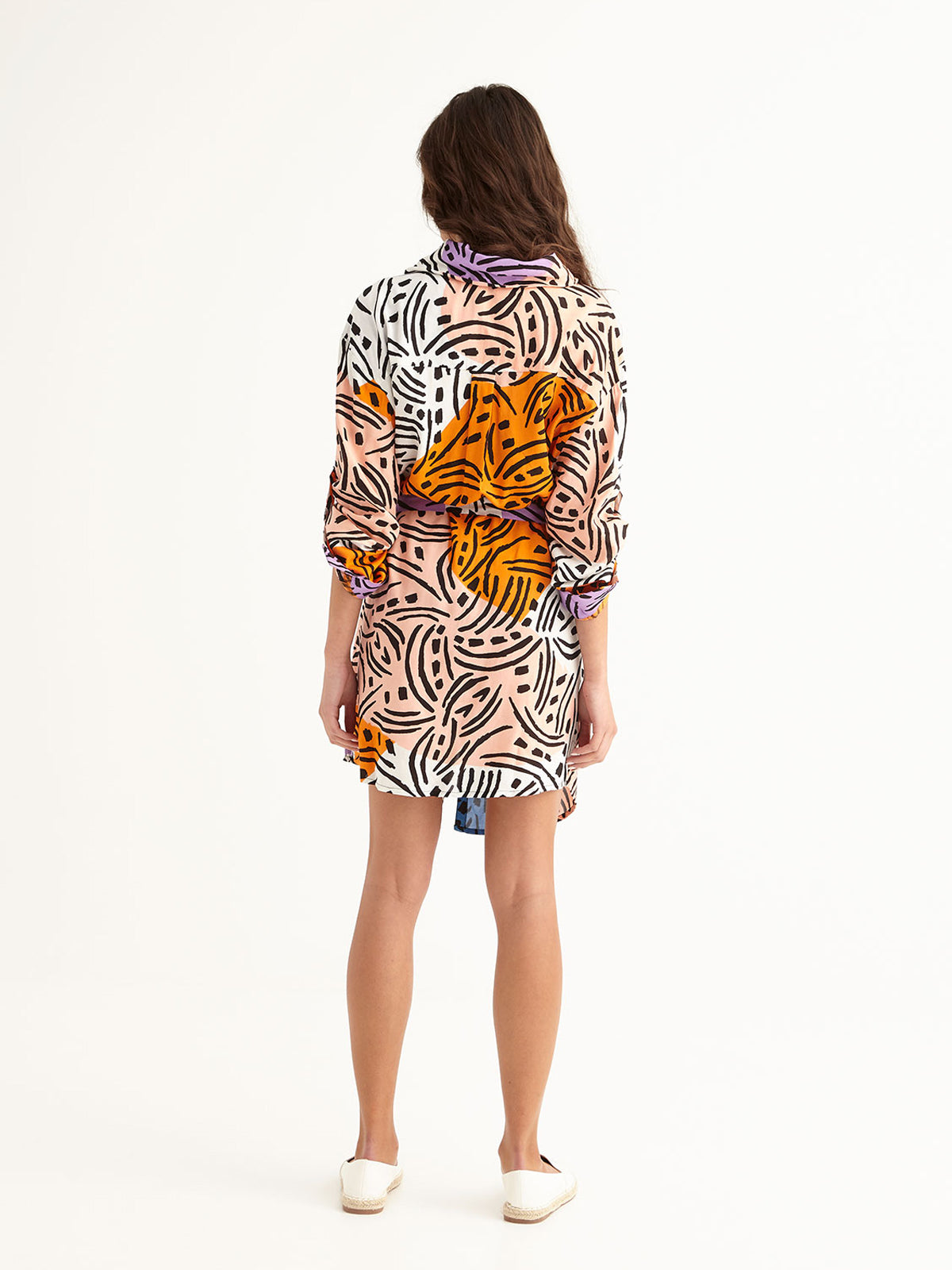 LONG WEEKEND roll-neck shirt dress