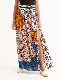 LONG WEEKEND maxi pareo skirt