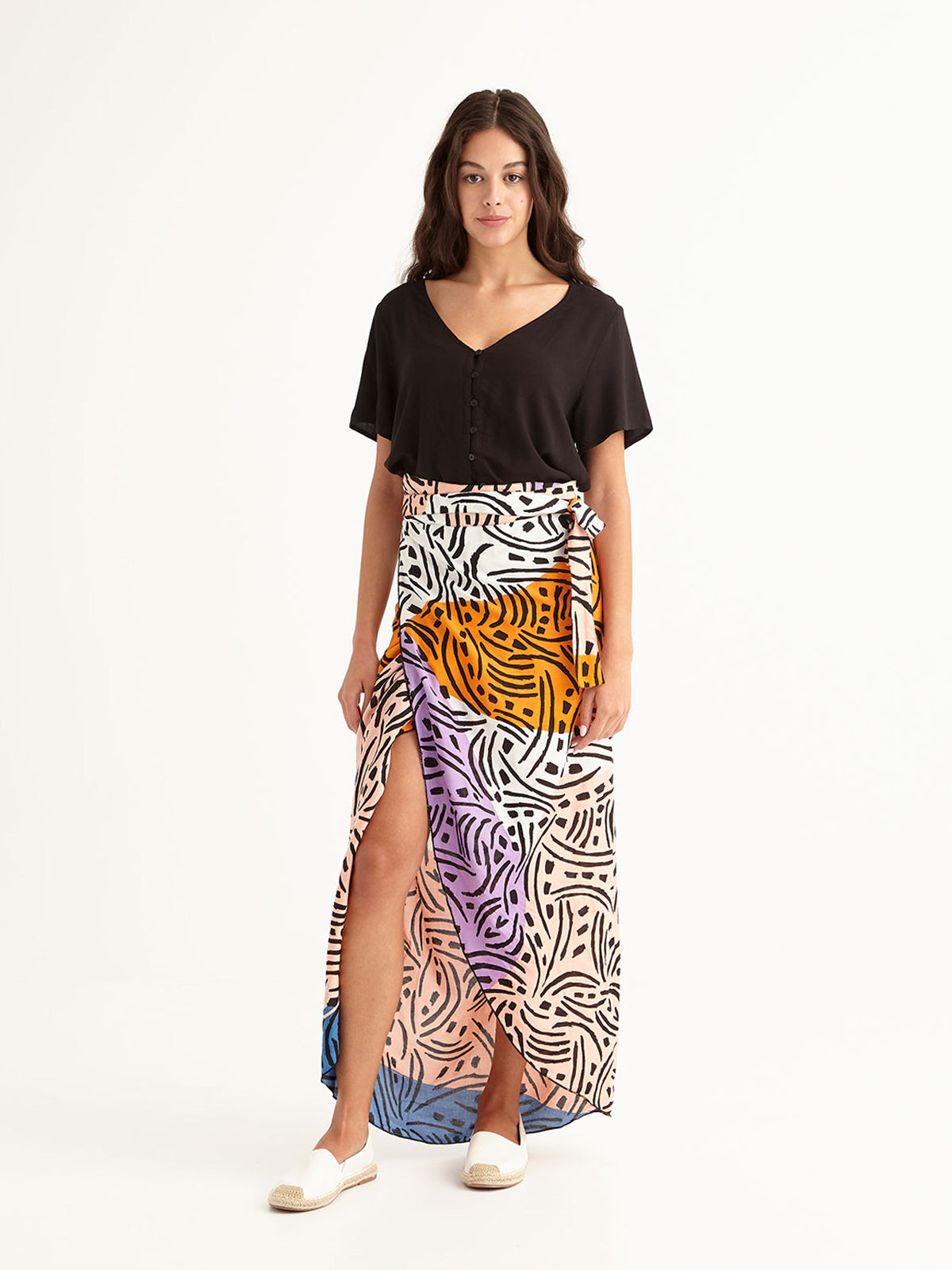 LONG WEEKEND wrap skirt