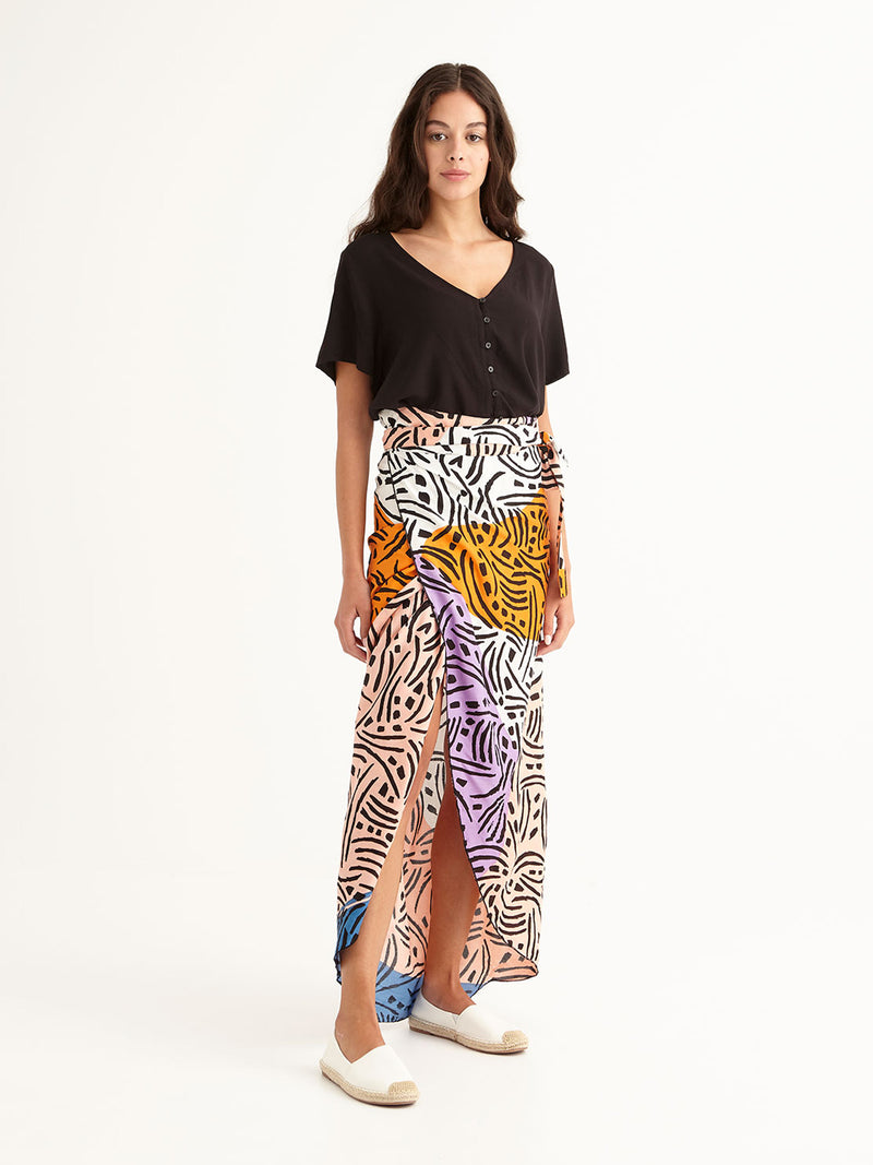 LONG WEEKEND wrap skirt
