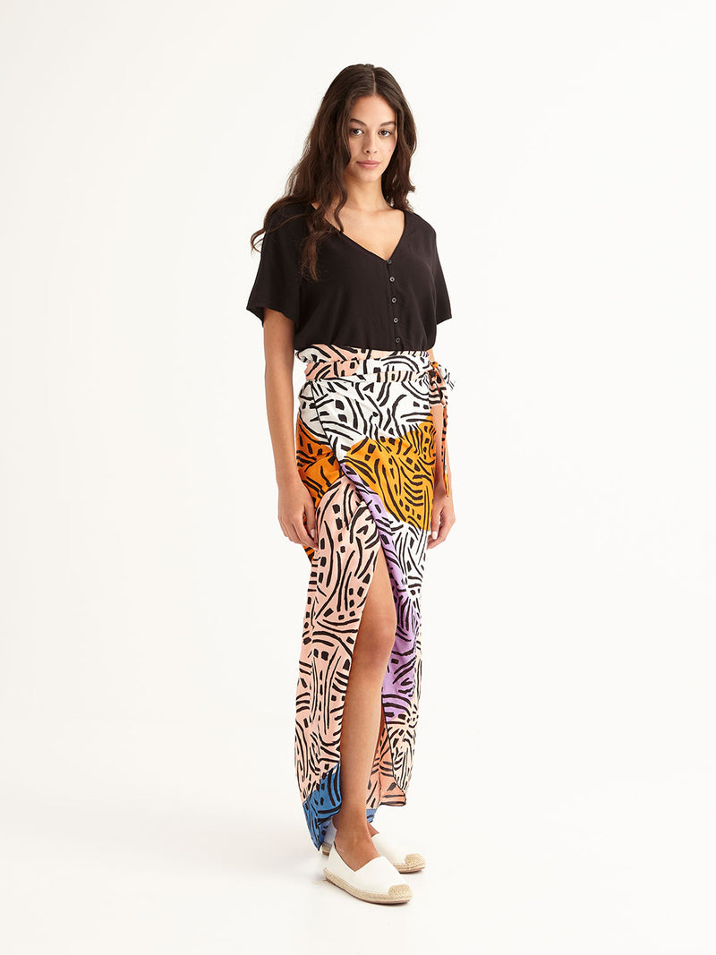 LONG WEEKEND wrap skirt