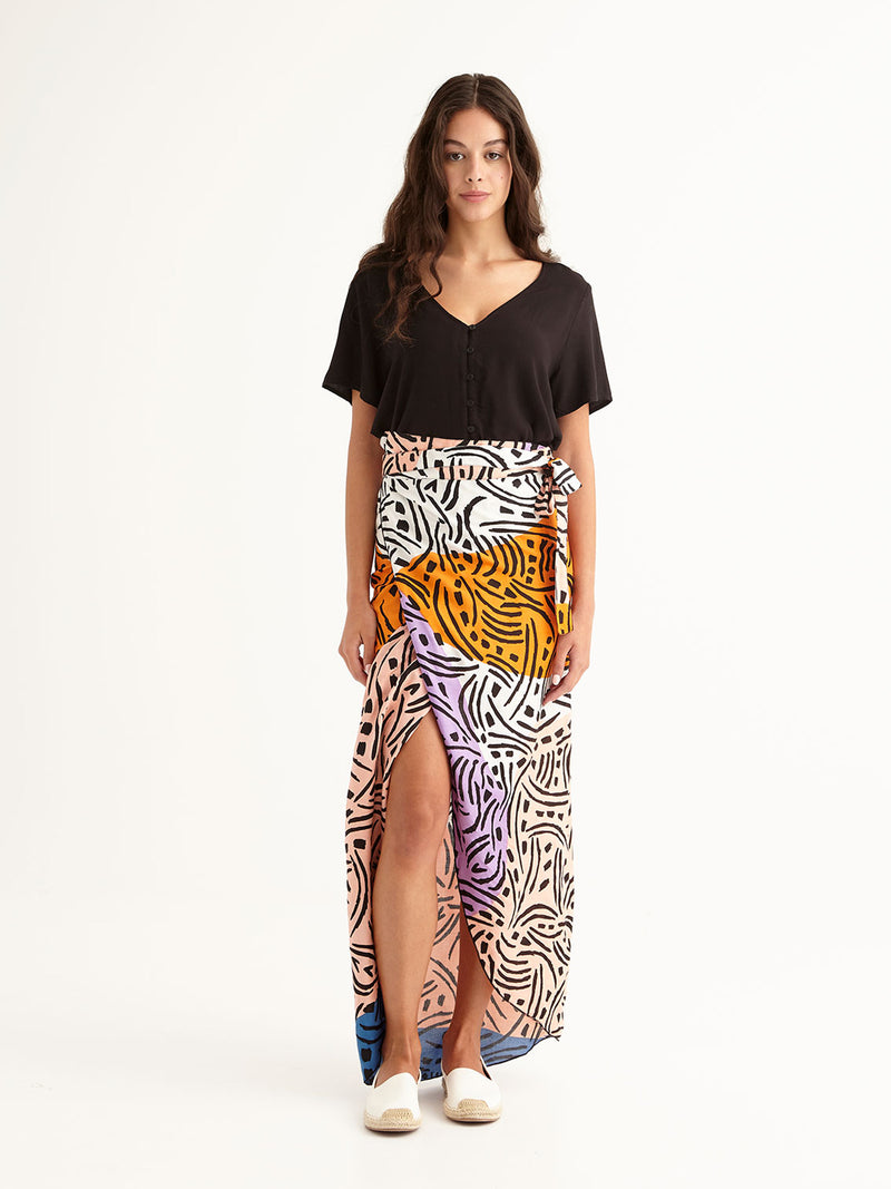 LONG WEEKEND wrap skirt