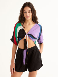 KIDULTHOOD tie front top