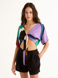 KIDULTHOOD tie front top