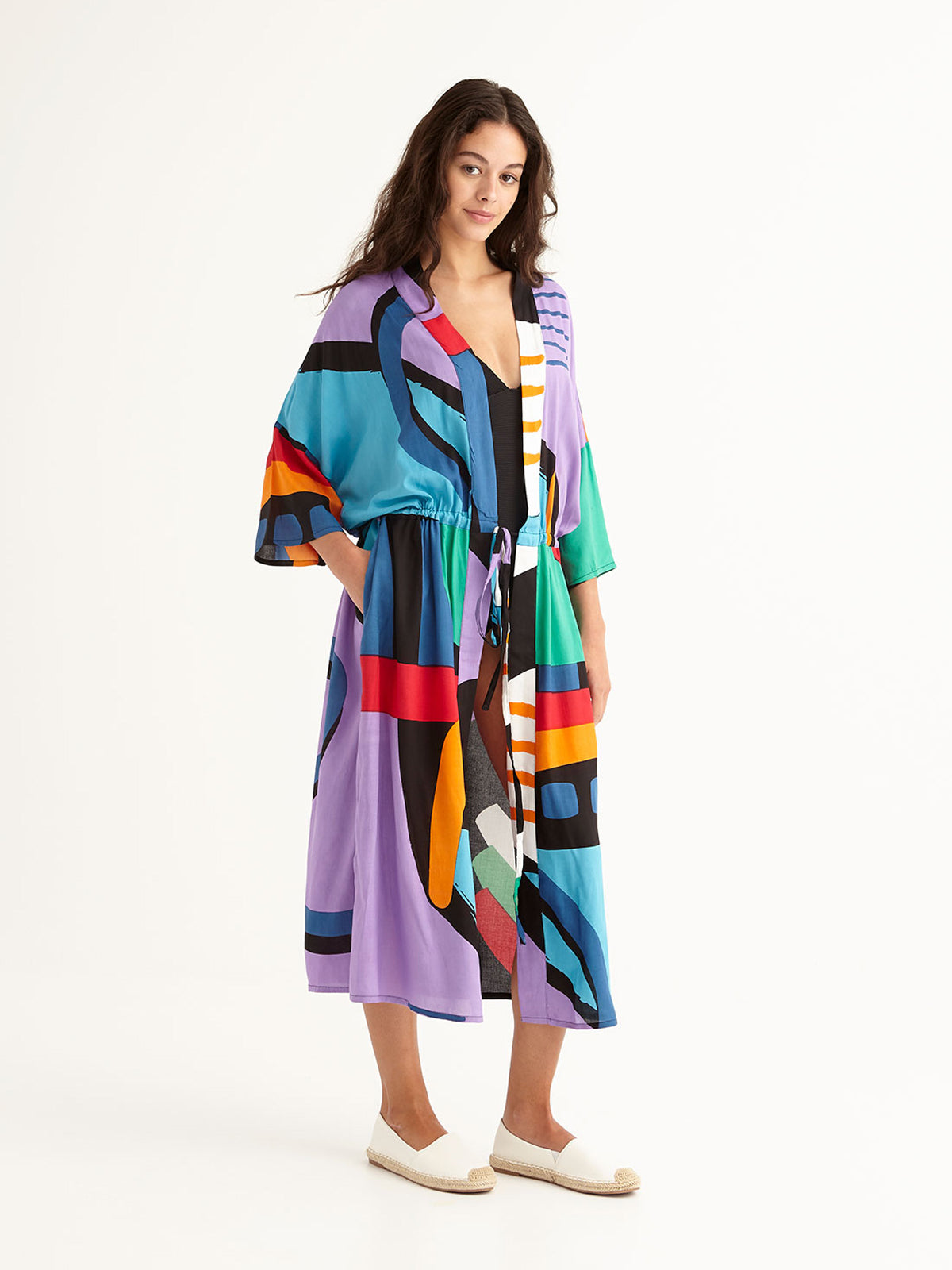 KIDULTHOOD beach robe with side pockets