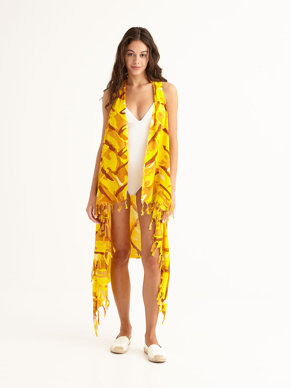 STRAW pareo vest