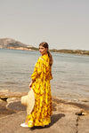 STRAW beach robe with side pockets