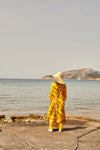 STRAW beach robe with side pockets