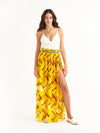 STRAW maxi pareo skirt