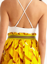 STRAW maxi pareo skirt