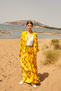 STRAW maxi pareo skirt