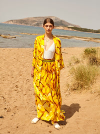 STRAW maxi pareo skirt