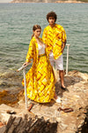 STRAW maxi pareo skirt