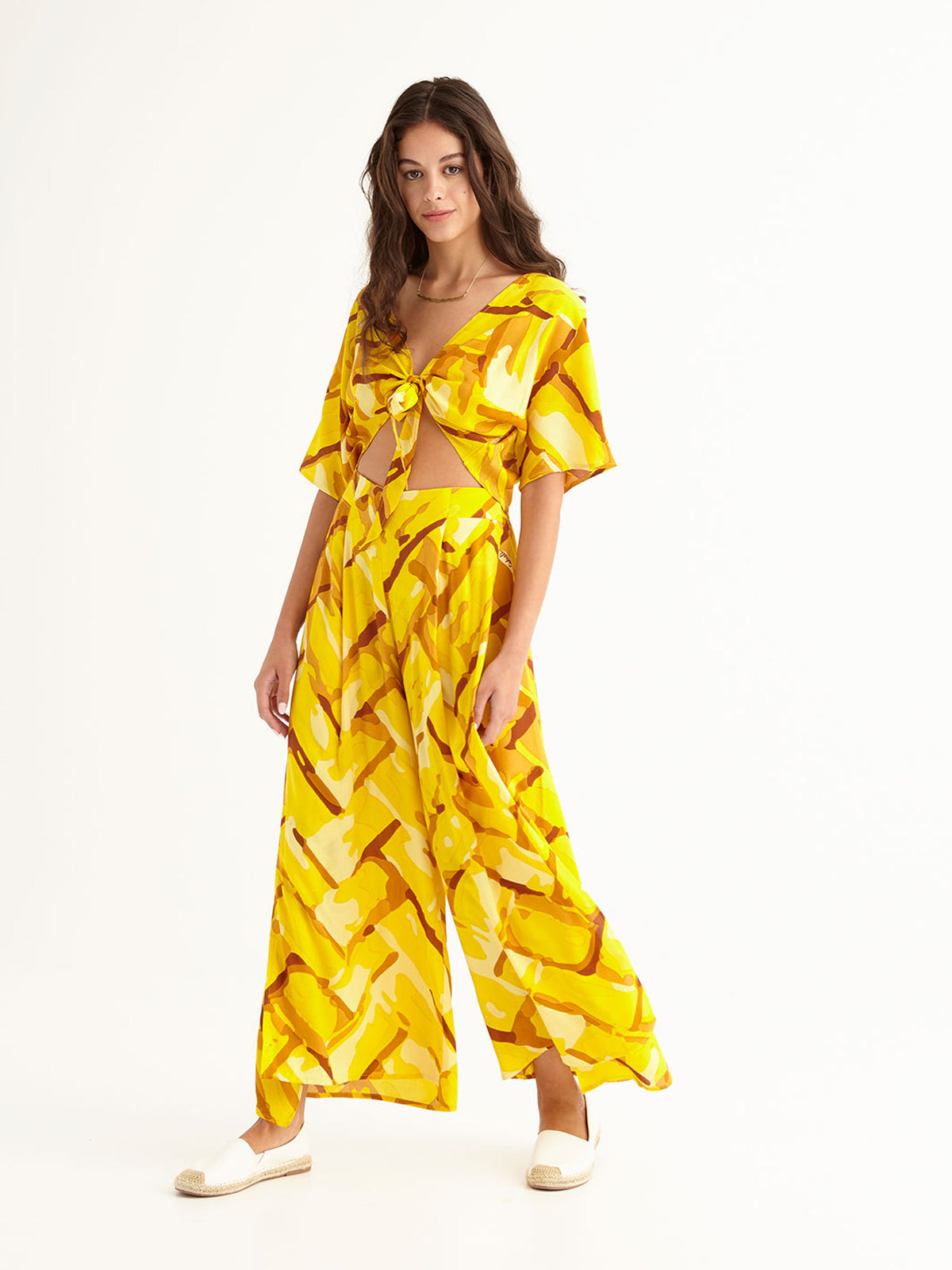 STRAW maxi pants