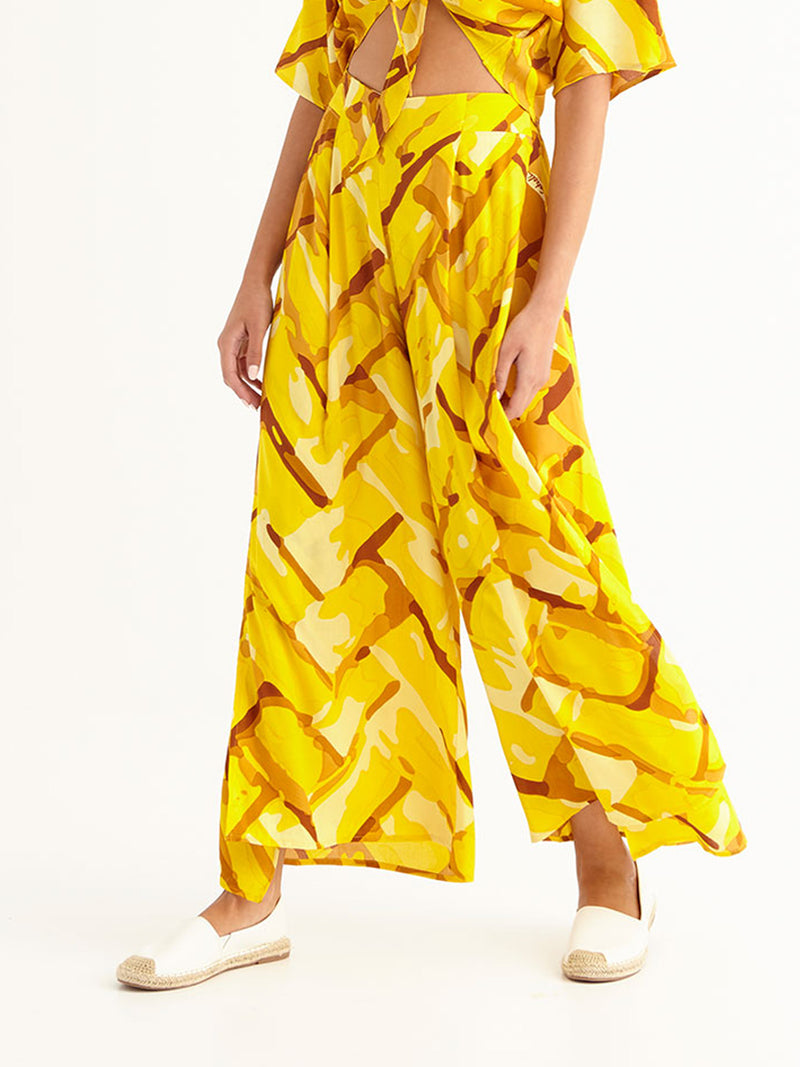 STRAW maxi pants