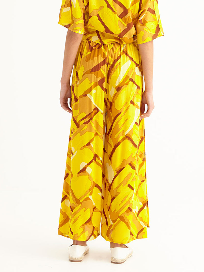STRAW maxi pants