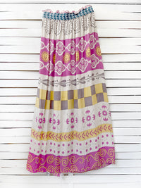 BEACH FLORAL maxi pareo skirt