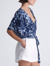 SEQUINS wrap kimono top