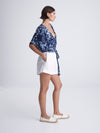 SEQUINS wrap kimono top