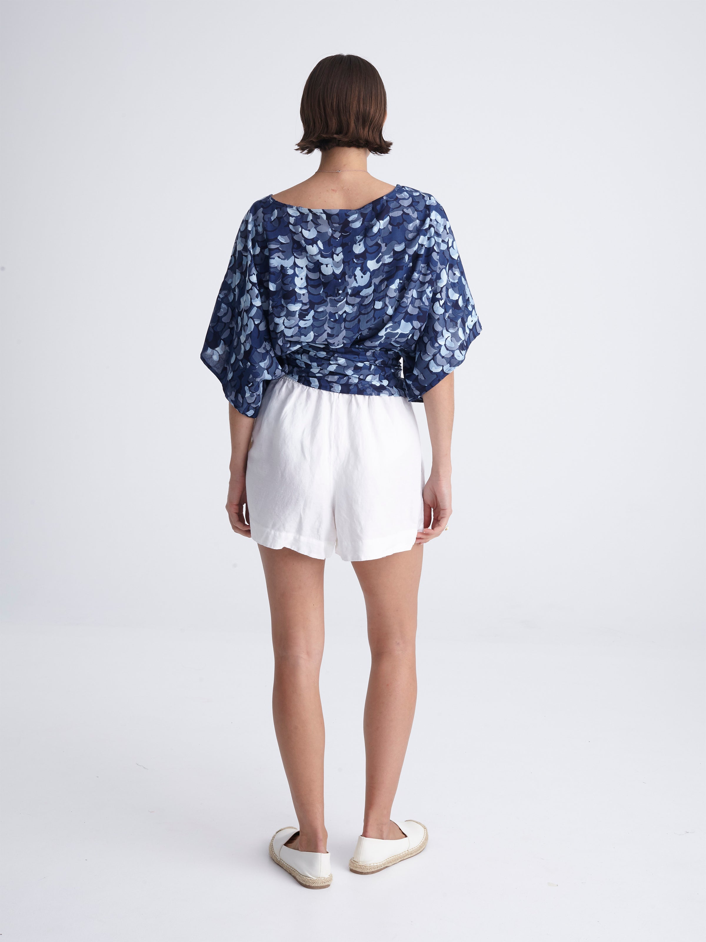 SEQUINS wrap kimono top