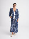 SEQUINS maxi kimono with double shoulders