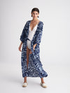 SEQUINS maxi kimono with double shoulders