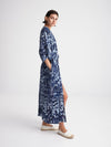 SEQUINS maxi kimono with double shoulders