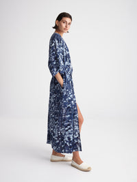 SEQUINS maxi kimono with double shoulders