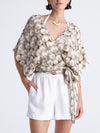 PEARLS wrap kimono top