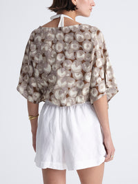 PEARLS wrap kimono top
