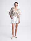 PEARLS wrap kimono top