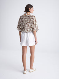 PEARLS wrap kimono top