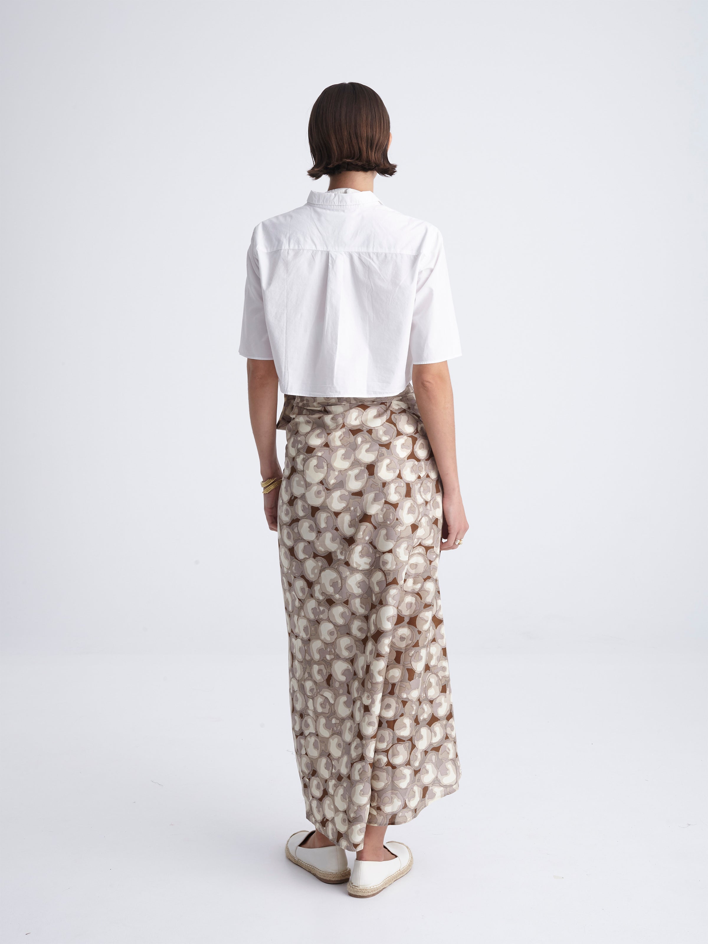 PEARLS wrap skirt