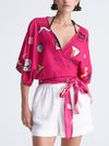RETROFEELIA wrap kimono top