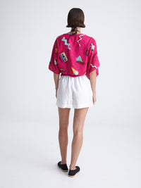 RETROFEELIA wrap kimono top