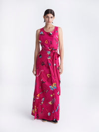 RETROFEELIA open wrap dress