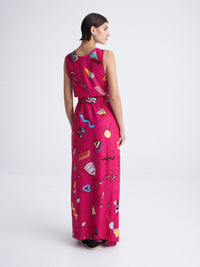 RETROFEELIA open wrap dress