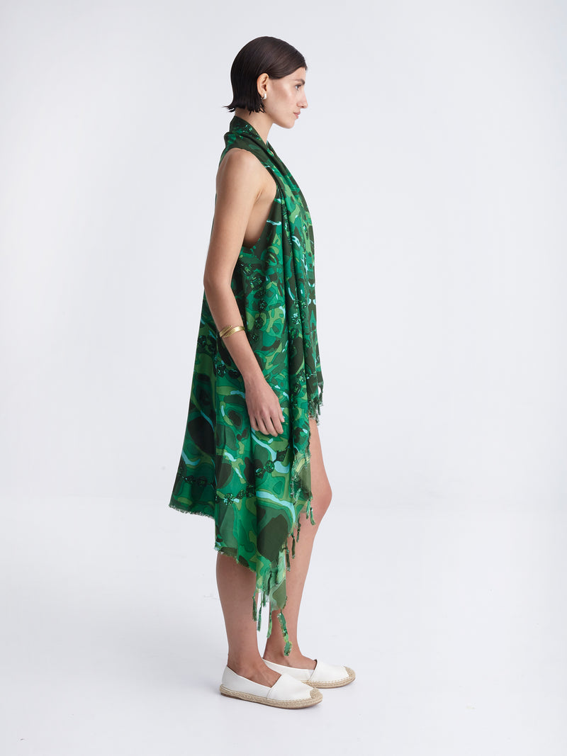 EMERALD DIVE pareo vest