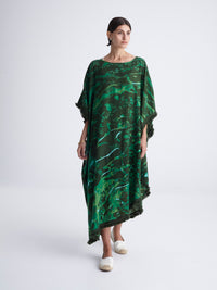 EMERALD DIVE maxi caftan