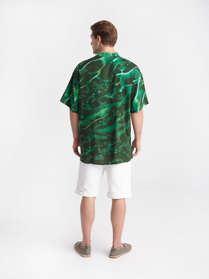 EMERALD DIVE mao men shirt