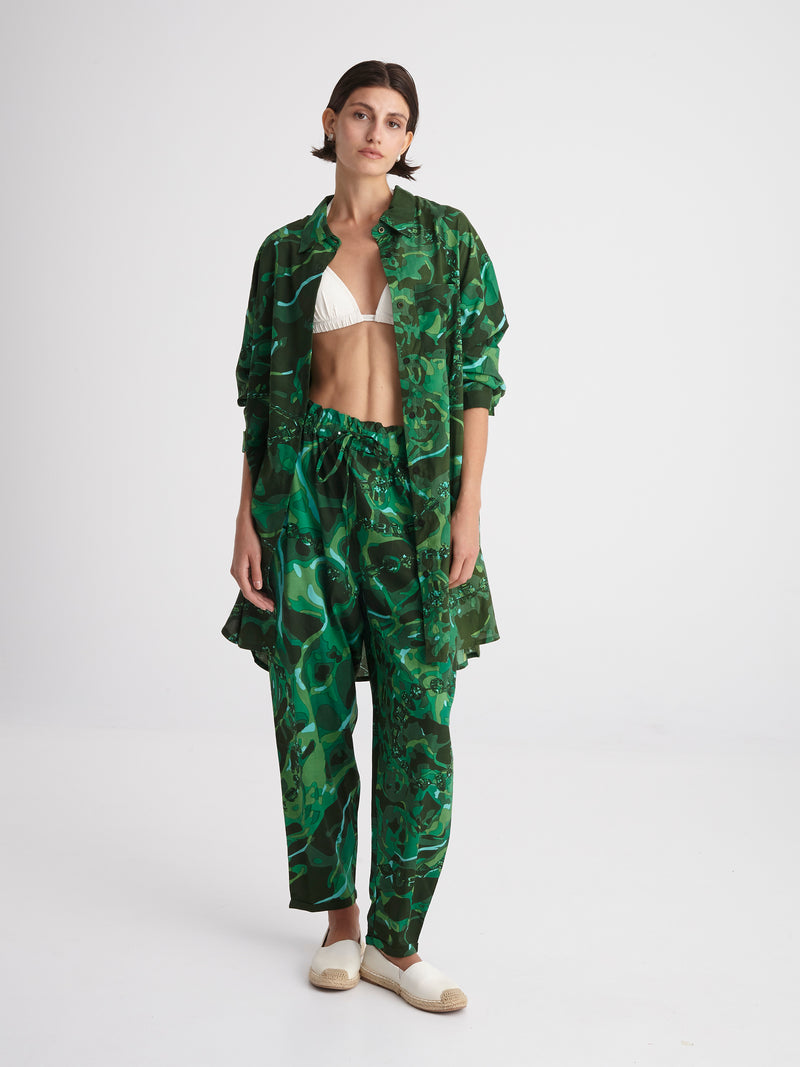 EMERALD DIVE loose shirt