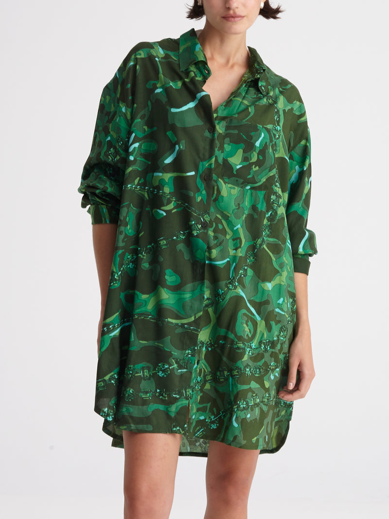 EMERALD DIVE loose shirt