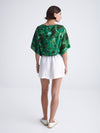 EMERALD DIVE wrap kimono top