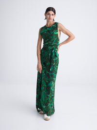 EMERALD DiVE open wrap dress