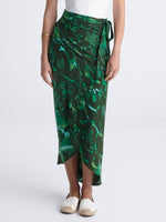 EMERALD DIVE wrap skirt