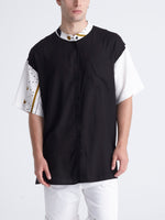 BLACK COMPOSE mao men shirt