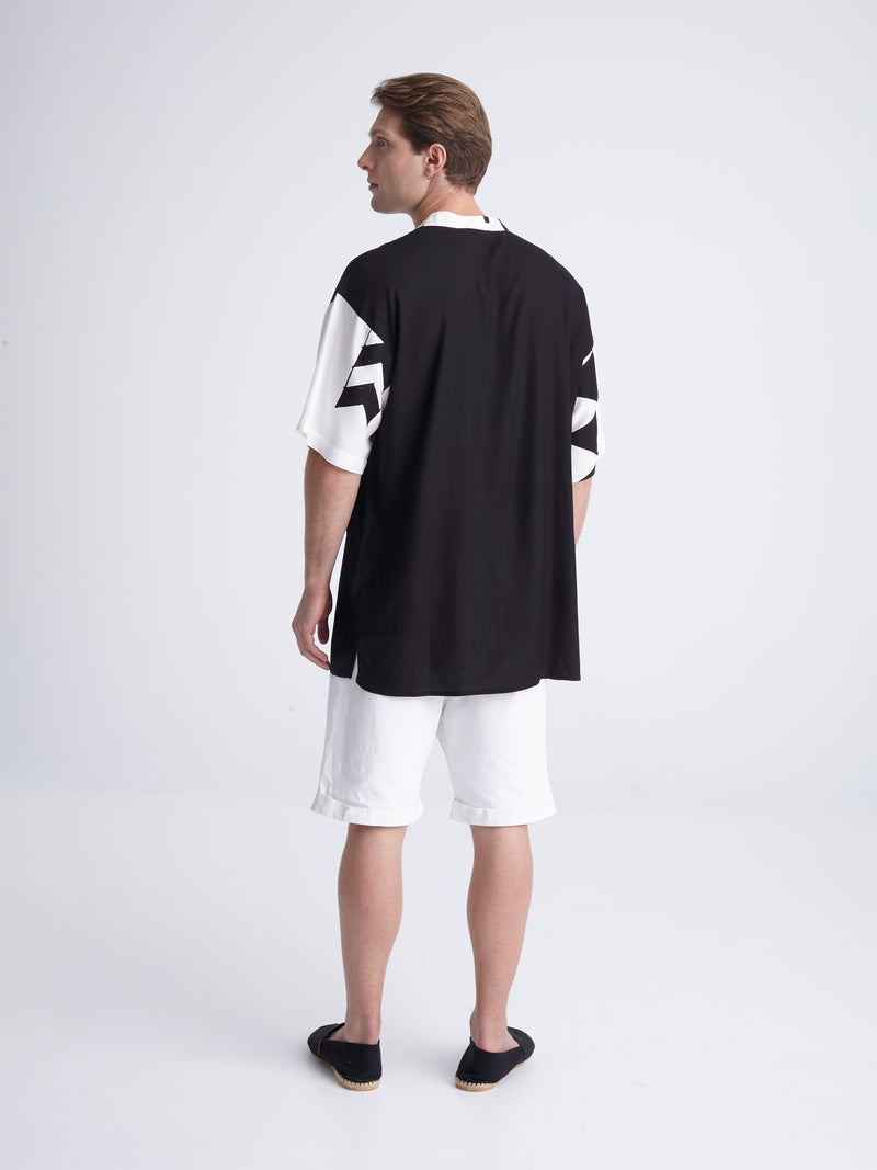 BLACK COMPOSE mao men shirt