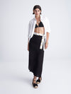 BLACK COMPOSE wrap skirt