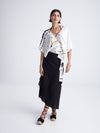 BLACK COMPOSE wrap skirt