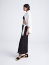 BLACK COMPOSE wrap skirt